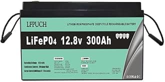 LiFePO4 12V 300Ah Lithium leisure battery, Lithium Iron Phosphate Battery instead of car AGM or deep cycle battery, for RV, Boat, Marine, Solar System,mobility scooter.