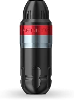 Ambition Shura Rotary Tattoo Machine with Advanced Stabilizing System - Short Tattoo Pen with Coreless Motor RCA Interface Tattoo Gun Supply for Professional Tattoo Artists