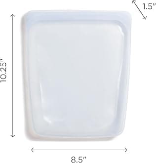 Stasher Platinum Silicone Food Grade Reusable Storage Bag, Blue (1/2 Gallon) | Reduce Single-Use Plastic | Cook, Store, Sous Vide, or Freeze | Leakproof, Dishwasher-Safe, Eco-friendly | 64 Oz