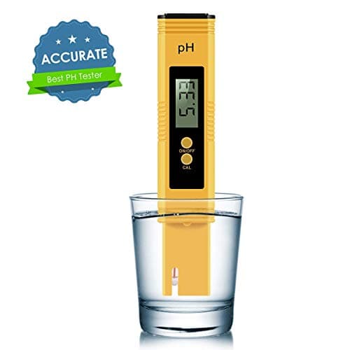 Digital PH Meter, PH Meter 0.01 PH High Accuracy Water Quality Tester with 0-14 PH Measurement Range for Household Drinking, Pool and Aquarium Water PH Tester Design with ATC