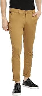 The Indian Garage CoMen's Slim Fit Mid Rise Pants
