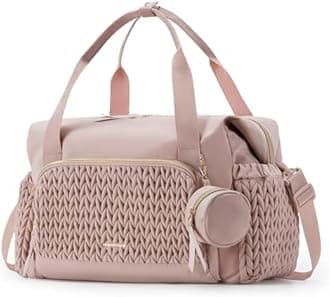 mommore Diaper Bag Tote, Large Capacity Travel Diaper bags, Hospital Bag for Labor Delivery, Baby Bag with Pacifier Case