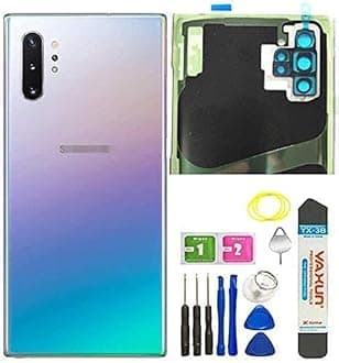 Galaxy Note 10 Plus Back Glass Replacement Cover Housing Door W/Camera Glass Lens and Tape Parts for Samsung Galaxy Note10 Plus, Note 10+, 5G Tools + Eject Pin + Protective Case