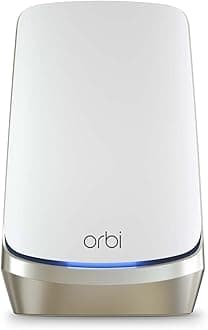 NETGEAR Orbi Quad-Band WiFi 6E Router (RBRE960), Security Features, Up to 10 Gbps Speed, Covers up to 3,000 sq. ft, 200 Devices, 10 Gig Internet Port, Expandable to Create A Mesh System, AXE11000