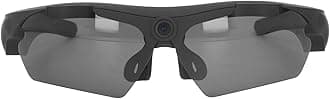 PUSOKEI Camera Glasses Video Sunglasses,1080P Full HD Video Recording Camera with Polarized Lenses,Shooting Camera Glasses for Outdoor Activities(Black)