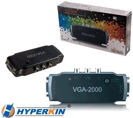 High Resolution Component Input VGA Box for Wii, Ps3, Xbox 360, PSP 2000, and More