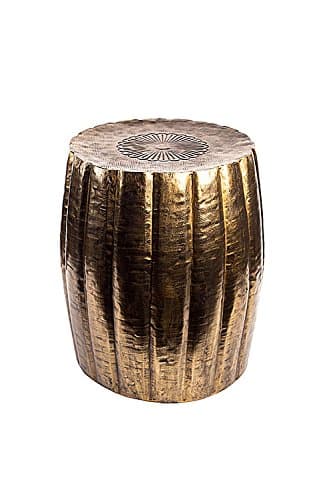 Antique Brass Finish Stool