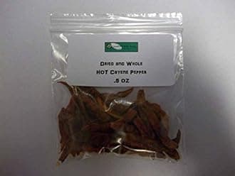 CAYENNE PEPPER, WHOLE DRIED The peppers could come whole or chopped depending on availability, no guarantees, 2 OZ, DELICIOUS FRESH SPICY DRIED HERB
