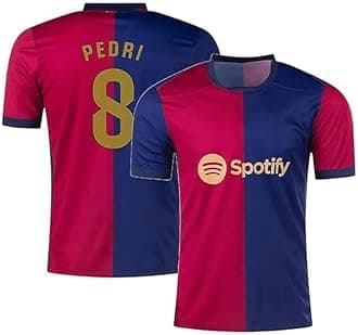 Pedri Jersey 8 Number Football Jerseys Famous Club Team Men's Home New Season Jersey
