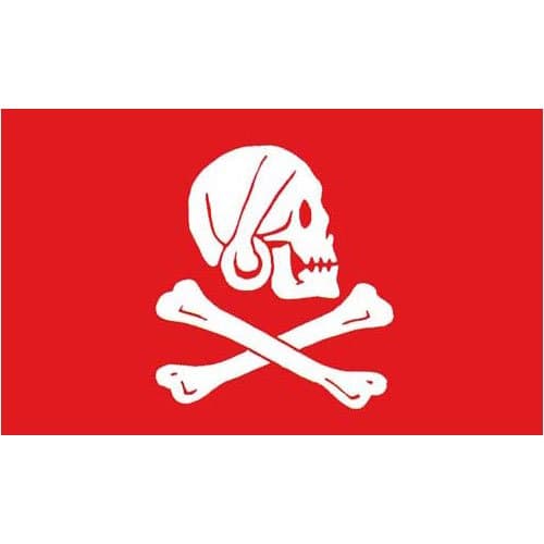 Pirate Flag - Red Henry Avery