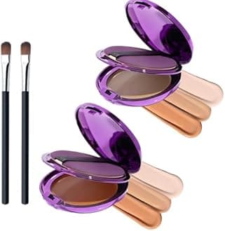 Evanesce Soft Matte Cream Concealer,Evanesce Soft Matte Cream Concealer,Full Coverage, Covers Scars, Blemishes, And Tattoos Full Coverage (Dark Skin+Ivory white)