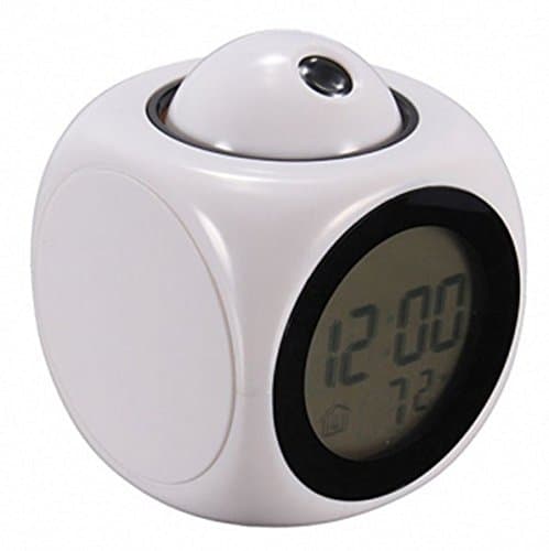 Multifunction LCD Talking Projection Alarm Clock Time & Temp Display