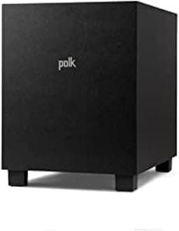 Polk Monitor XT10 Home Subwoofer, 10" Deep Bass Woofer, 100W Class D Amplification, Dolby Atmos, Auro 3D & DTS:X Compatible, Black