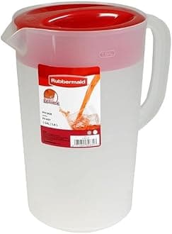Pitcher Classic 1 Gallon Clear Base, Red Lid