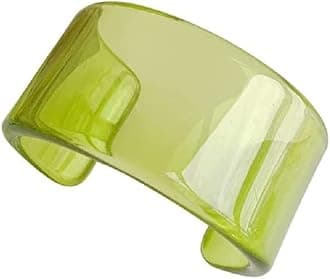 Colorful Acrylic Resin Geometric Simple Open Bracelet Candy Color Chunky Transparent Wide Cuff Bangle for Women Retro Irregular Resin Wristbands Bracelet Statement Jewelry Gift