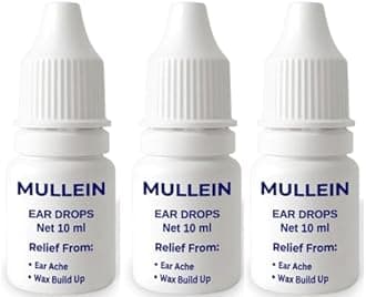 Ear Drops 30ml (3 x10ml) for Ear Pain, Ear infections, Earache, Excessive and Hardened Ear Wax, Ear Wax Removal, swimmer's Ear- Ear Cleaner Dropper Bottle