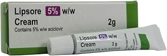 3 Packs of Cold Sore Treatment - 2g Cream - 5% w/w (3 x Lipsore Cream)