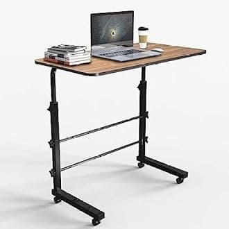 VISBY INDIA Height Adjustable Multipurpose Office Table for Home/Writing Desk for Office/Folding Table for School/Folding Study Table/Work from Home Table(60 X 60 X 40 Cm) (Wood Height Adjustable)