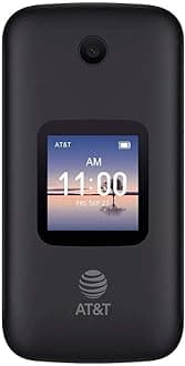 Alcatel SMARTFLIP 4052R | 4G LTE | 4GB Flip-Phone | Bluetooth, WiFi, Big Buttons | Carrier locked to AT&T. Phone is not unlocked - Volcano Black
