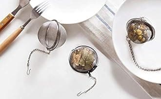 Fu Store 2pcs Stainless Steel Mesh Tea Ball 2.1 Inch Tea Strainers Teas Infuser Strainer Filters for Teas