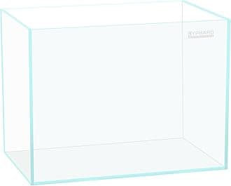 2.9 Gallon Rimless Aquarium, Ultra Clear Glass Low Iron Aquarium Tank, Small Fish Tank for Betta, L11.8×W5.9×H9.8 Inches Thickness 5mm with EVA Foam Mat Included