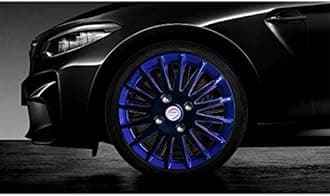 Autopearl - Car Black and Blue Wheel Cover Caps 12 Inch Press Type Fitting for - Alto