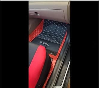 Custom Luxury Leather All Weather Car Floor Mats for 99% Sedan SUV Sports Car Men's Women's Vehicle Pads Automotive Mat (Coffer Stips)