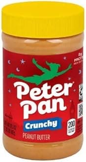 Peter Pan, 100% Natural, Crunchy Peanut Butter, 16.3oz Jar (Pack of 3)