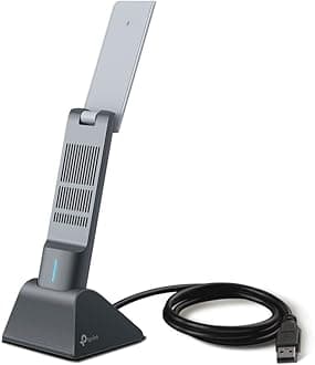 AX1800 WiFi 6 USB Adapter for Desktop PC Archer TX21UH Wireless Network Adapter with 2.4GHz, 5GHz, MU-MIMO, OFDMA, High Gain Dual Band 5dBi Antenna, WPA3, Supports Windows 11/10