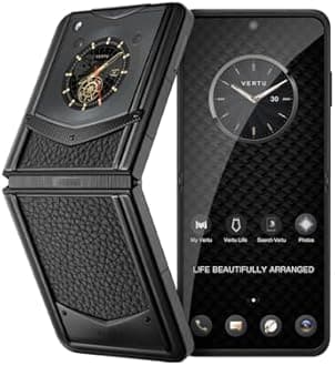 VERTU IRONFLIP Calf Skin Flip Cell Phone, Unlocked Android 5G Smartphone, Foldable Design, One-Hand Control, 50MP Camera, 12G+512G, Dual SIM, 6.9" 120Hz OLED, 65W Fast Charge (Jade Black)