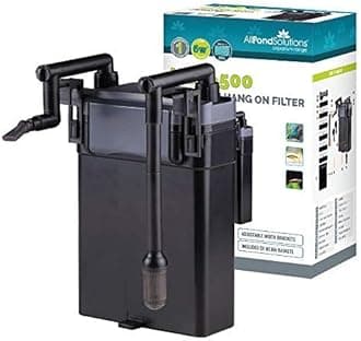 allpondsolutions HOB-500 Aquarium External Fish Tank Water Filter for Coldwater, Tropical or Marine Aquariums, for Tanks Up to 250 Litres – Includes Filter Foams, hose and Spray Bar - Full Kit.
