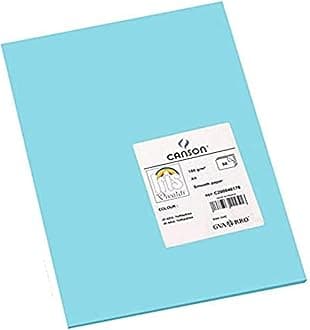 Canson Iris Vivaldi A4 185 GSM Smooth Colour Paper - Turquoise Blue (Pack of 50 Sheets)