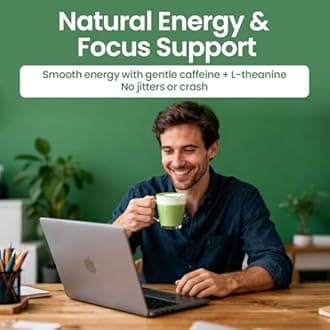 Catfit Matcha Powder with Moringa, Green Tea and Resveratrol, 4-in-1 Superfood for Energy, Immune, Digestion and Antioxidant Support, Vegan, Gluten-Free, 5.64 oz