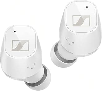 Sennheiser CX Plus True Wireless Earbuds - Bluetooth In-Ear Headphones for Music and Calls with Active Noise Cancellation, Customizable Touch Controls, IPX4 and 24-hour Battery Life - White
