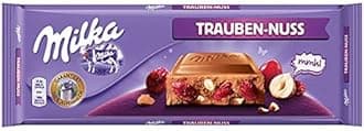 Milka Milk Chocolate with raisins and hazelnuts, 250g