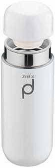 Drink Pod Vacuum Insulated Flask, Stainless Steel, White, 200ml