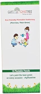 GIFTONETREE nature-lovingPlantable Seed Pencils | 10 Pencils in Box | Best fo...