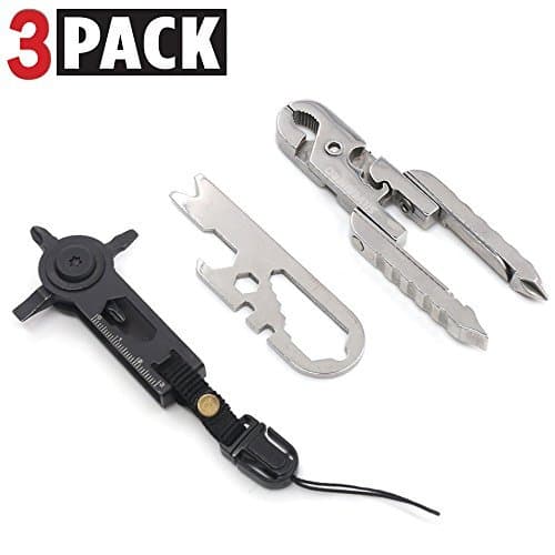 3pc Set Keychain Multitools Gift Tin, Including Screwdriver, Plier, Wrench,