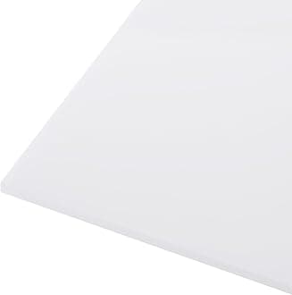 24" x 12" x 1/8" HDPE Plastic Sheet, High Density Polyethylene Sheet Cutting Board White Solid Block, [for DIY, Home Floor]