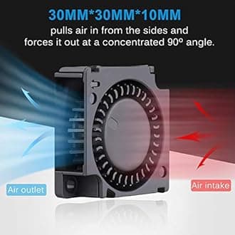 Gdstime 30mm x 30mm x 10mm 12V Mini Brushless Cooling Blower Fan Dual Ball Bearing