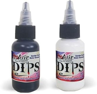 ProAiir Face and Body Painting Makeup - Brush on DIPS 1oz (30ml) Yellow Body Paint