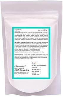 Jioo Organics Boric Acid | 100% Pure for Killing Cockroahes and for Multiples Purposes | 250 Grams, Pack of 1