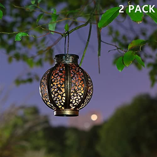 Solar Lanterns, Beige White