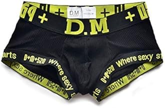D.M Men's Underwear Trunks Briefs Cotton Fashion Low Rise Comfortable Underpants