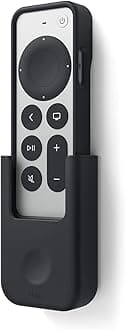 elago Remote Holder Mount Compatible with Apple TV 4K Siri Remote 3rd Generation (2022) and 2nd Generation (2021) (Black)