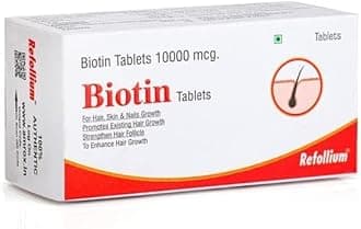 Refollium Advanced Biotin (30 Tablets) for Healthy Hair, Skin & Nail Growth,Promotes Existing Hair Growt - by pharmacylife