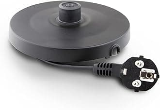 Vektra VEK-1201B Vacuum Insulated Environmentally Eco Friendly Easy Pour Cordless Kettle, 1.2 Litre, Black/Red