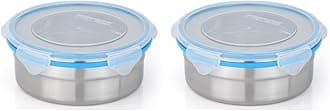STEELLOCK Stainless Steel Airtight Container with Lid | Leakproof, BPA-Free, Durable Kitchen Storage | Multipurpose Food Storage Containers for Kitchen | SL-1401-set of 2, 750ml each, Blue