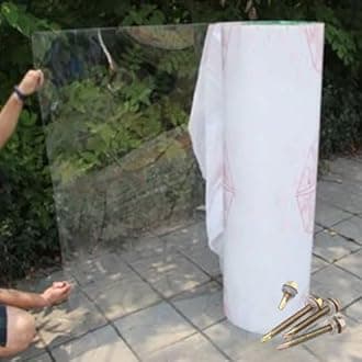 Clear Polycarbonate Sheets Plastic Roof Panel,Impact Resistant PC Board,Daylighting Panels,Pergola Carport Greenhouse Canopy Replacement Cover,Screws (1.5m x 3.5m(4.92ft x 11.5ft))