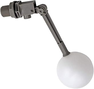 M.Z.A Water Float Valve with Adjustable Arm,Grey Float Ball Valve 3/4" Float Valve for Water Tank Pond,Float Replacement Valve for Fish Aquarium, Cattle Sheep Waterer Trough